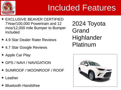 Used 2024 Toyota Grand Highlander Platinum image 4