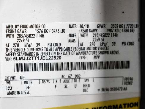 Used 2018 Lincoln Navigator Black Label w/ Cargo Package image 76