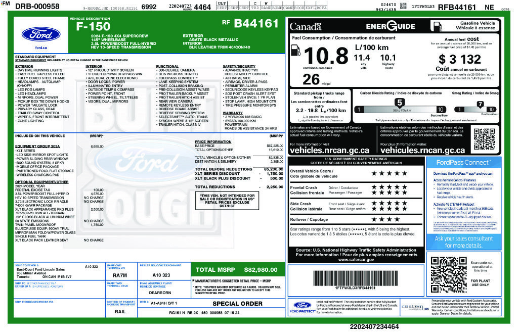 Used 2024 Ford F150 XLT w/ Equipment Group 303A High AWD/4WD image 13