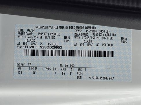 New 2025 Ford E-350 and Econoline 350 Super Duty w/ Power Equipment Group image 13