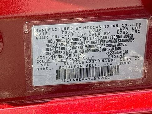 Used 2024 Nissan Versa SV w/ Trunk Package FWD image 28