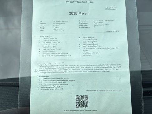 Certified 2025 Porsche Macan AWD/4WD image 24