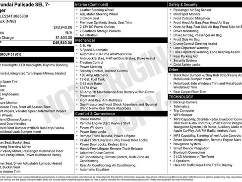 Used 2026 Hyundai Palisade SEL AWD/4WD image 4