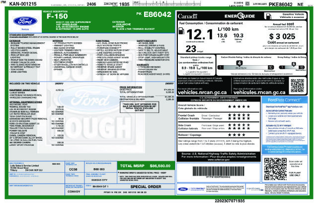 Used 2023 Ford F150 Lariat w/ Equipment Group 502A High AWD/4WD image 23