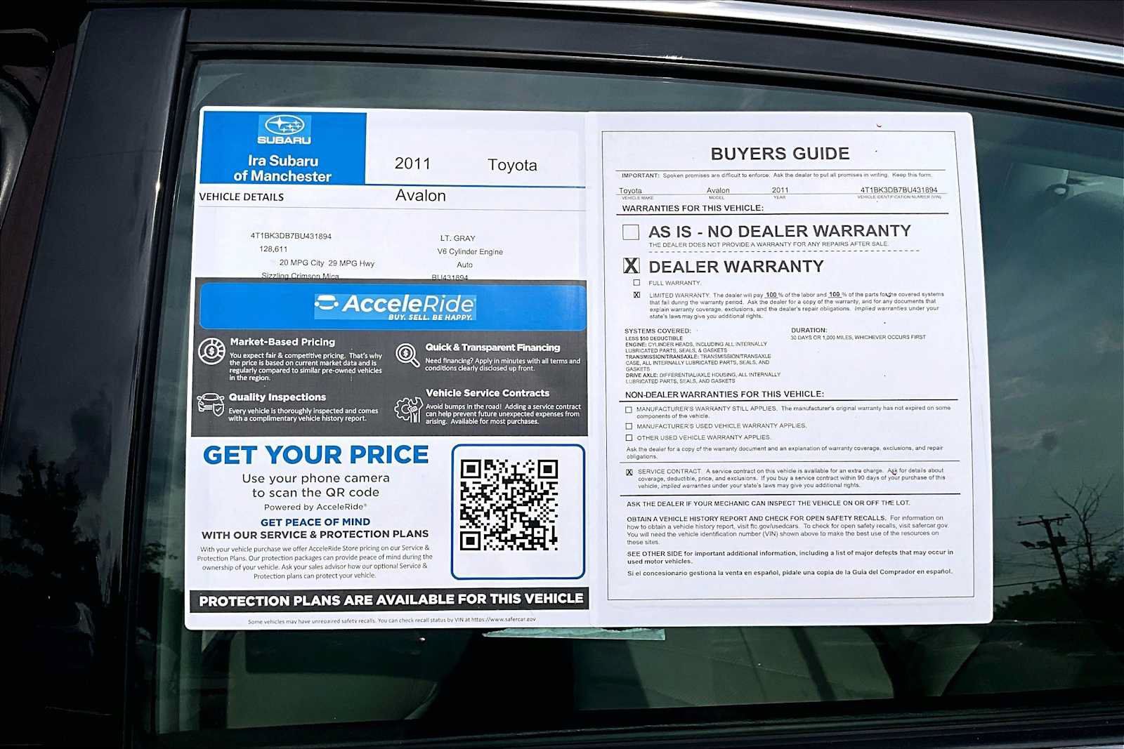 Used 2011 Toyota Avalon Limited FWD image 35