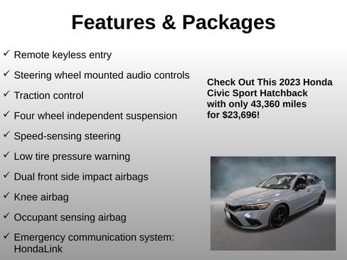 Certified 2023 Honda Civic Sport image 12