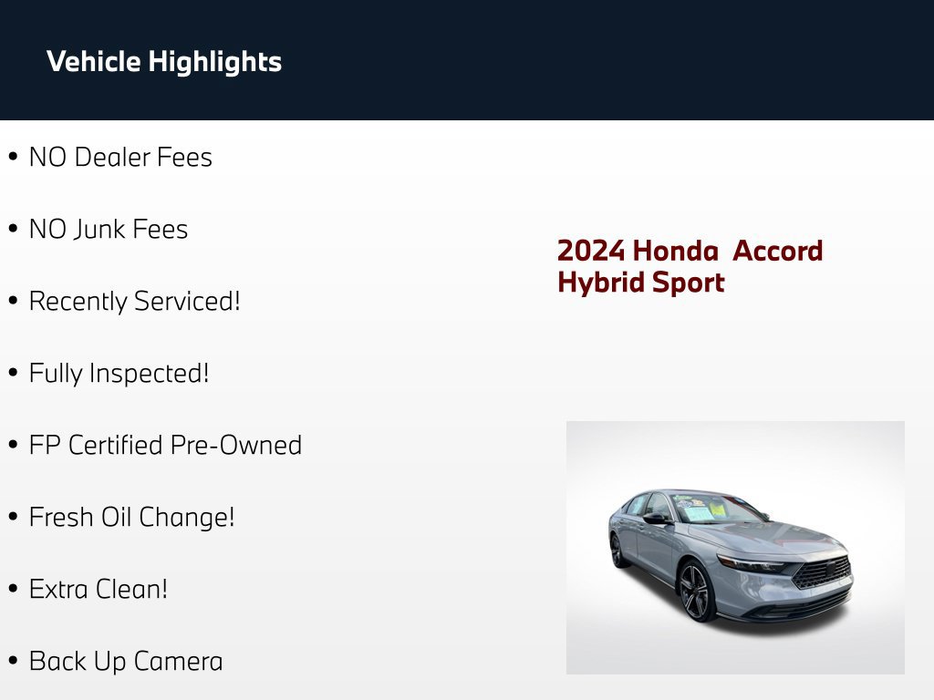 Used 2024 Honda Accord Sport image 74