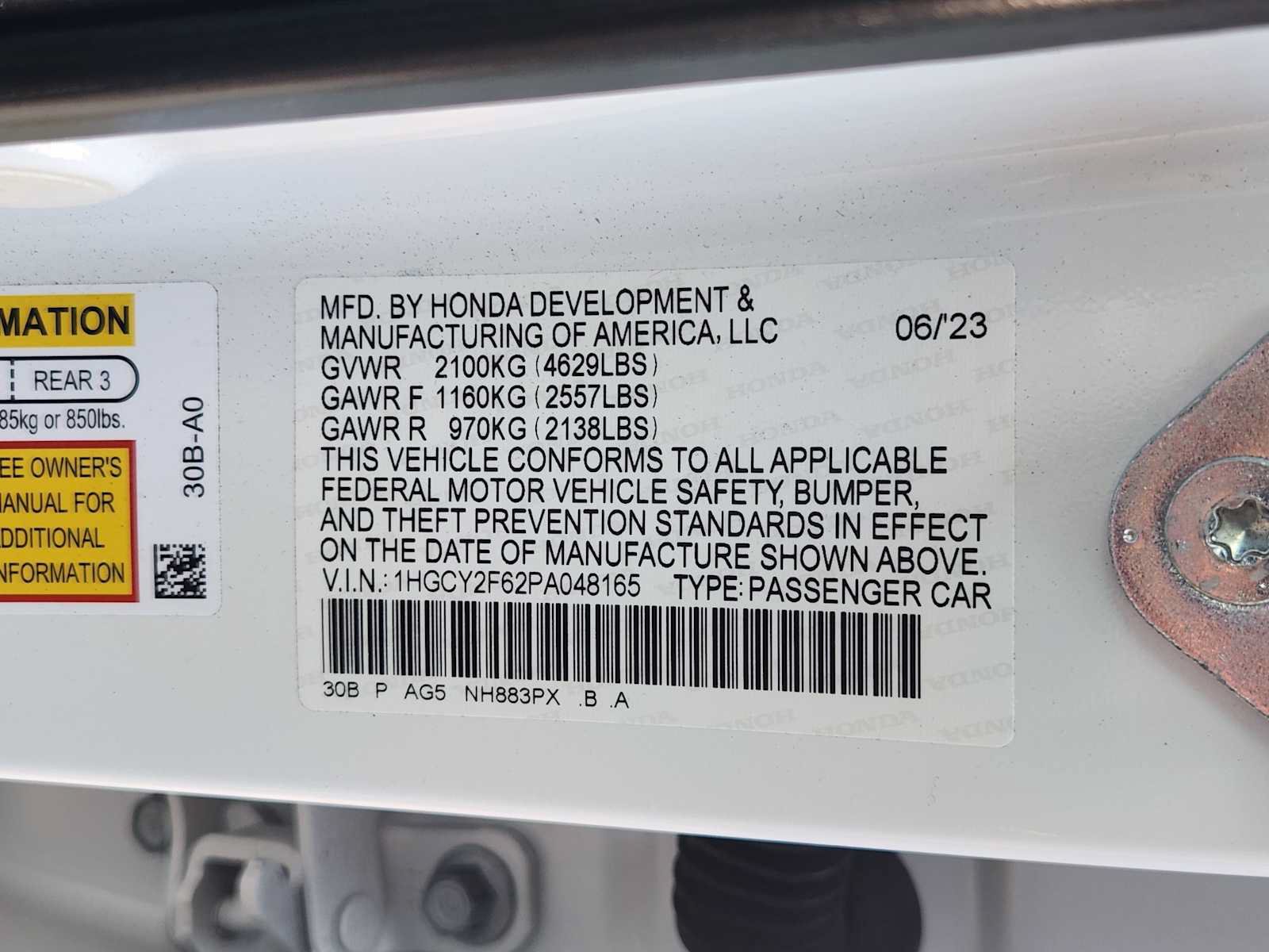 Certified 2023 Honda Accord EX-L image 33