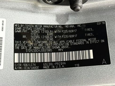 Used 2018 Toyota Sienna XLE image 31