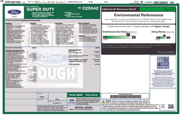 Used 2022 Ford F250 Lariat w/ Tremor Off-Road Package AWD/4WD image 16