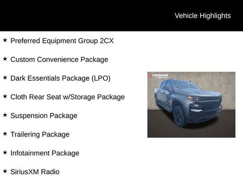 Used 2022 Chevrolet Silverado 1500 Custom Trail Boss w/ LPO, Dark Essentials Package AWD/4WD image 2