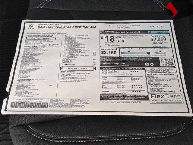 New 2026 RAM 1500 Lone Star AWD/4WD image 17