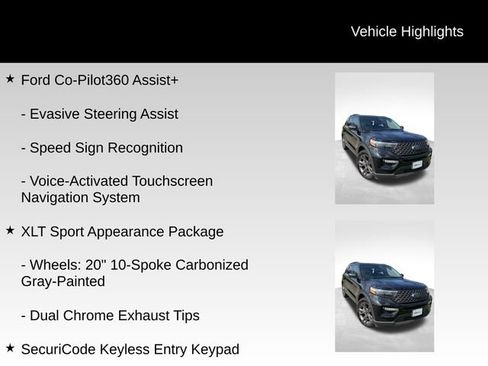 Used 2023 Ford Explorer XLT w/ Equipment Group 202A RWD image 3