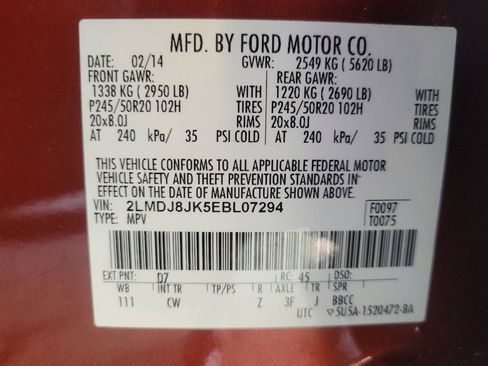 Used 2014 Lincoln MKX AWD w/ Equipment Group 101A image 33