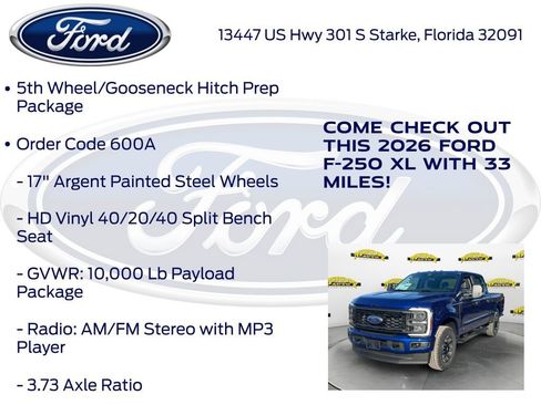 New 2026 Ford F250 XL w/ STX Appearance Package image 20