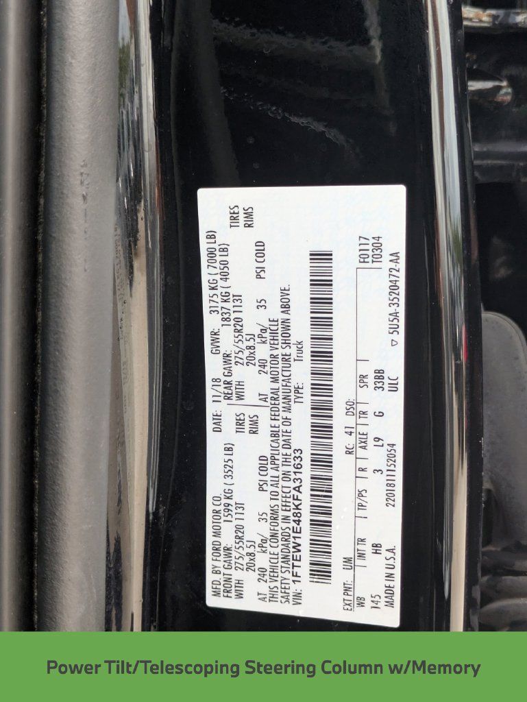 Used 2019 Ford F150 Lariat w/ Equipment Group 502A Luxury AWD/4WD image 32