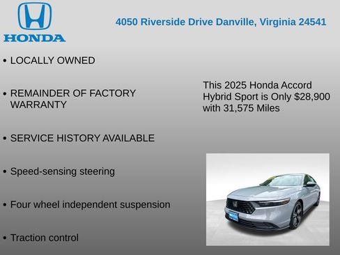 Certified 2025 Honda Accord Sport image 17