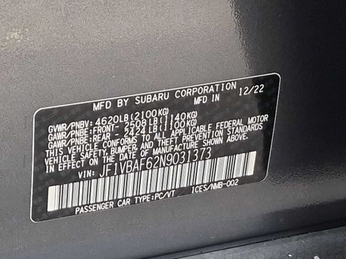 Used 2022 Subaru WRX Premium AWD/4WD image 38