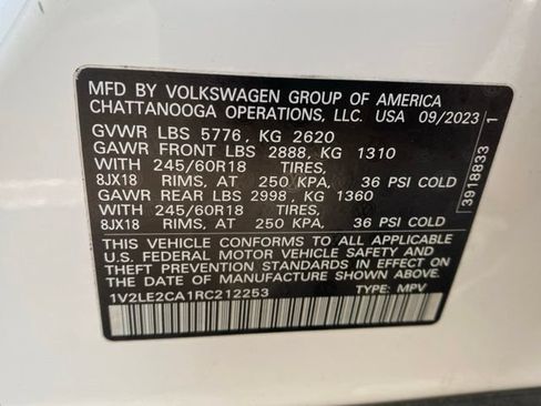 Used 2024 Volkswagen Atlas Cross Sport SE AWD/4WD image 7