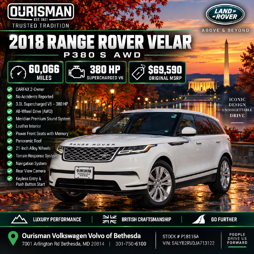 Used 2018 Land Rover Range Rover Velar S AWD/4WD image 2