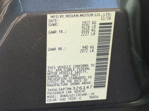Used 2017 Nissan Altima 2.5 S w/ Power Driver Seat Package FWD image 43