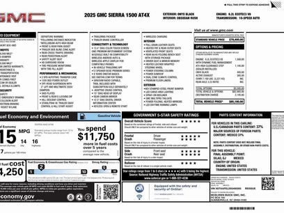 New 2025 GMC Sierra 1500 AT4X