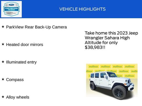 Used 2023 Jeep Wrangler Unlimited Sahara AWD/4WD image 19