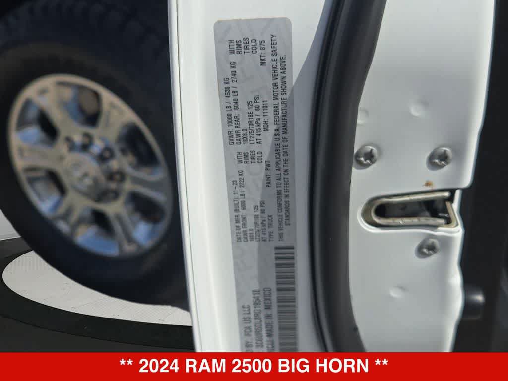 Used 2024 RAM 2500 Big Horn w/ Off Road Package AWD/4WD image 35