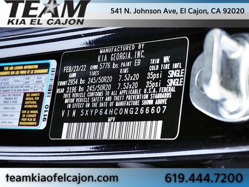 Certified 2022 Kia Telluride S FWD image 35