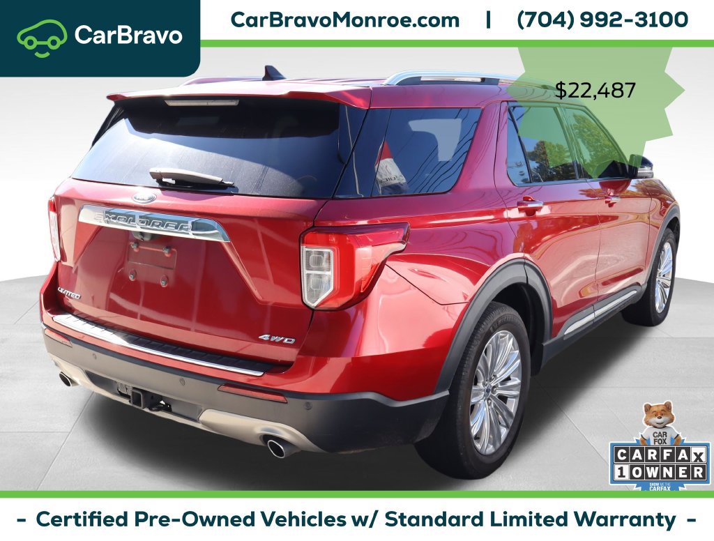 Used 2022 Ford Explorer Limited w/ Equipment Group 301A AWD/4WD image 7