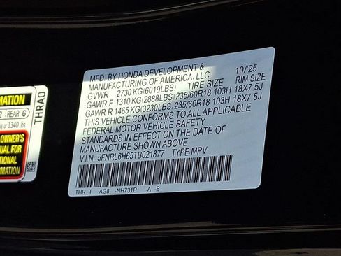 Certified 2026 Honda Odyssey EX-L image 28
