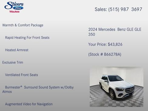 Used 2024 Mercedes-Benz GLE 350 4MATIC image 15