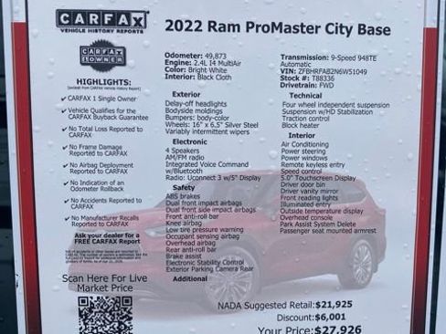 Used 2022 RAM ProMaster City Wagon FWD image 34