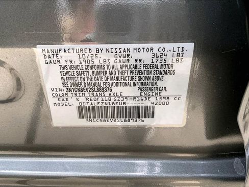 New 2025 Nissan Versa SV w/ Trunk Package image 26