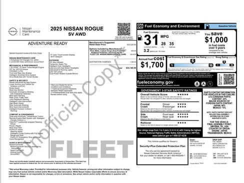 Used 2025 Nissan Rogue SV AWD/4WD image 35