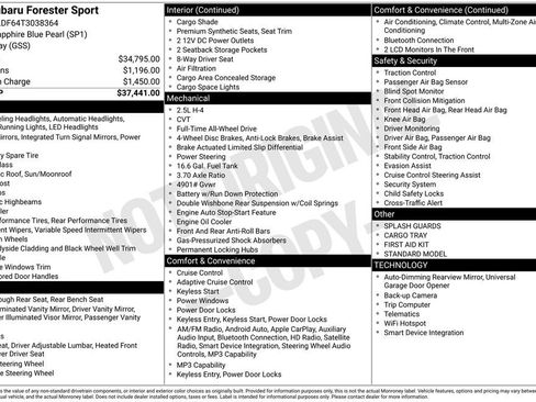 Certified 2026 Subaru Forester Sport AWD/4WD image 4