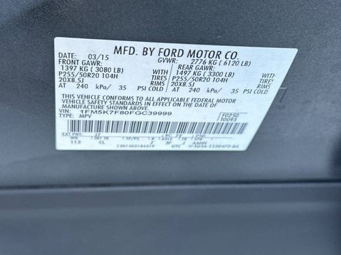 Used 2015 Ford Explorer Limited w/ Equipment Group 302A FWD image 30