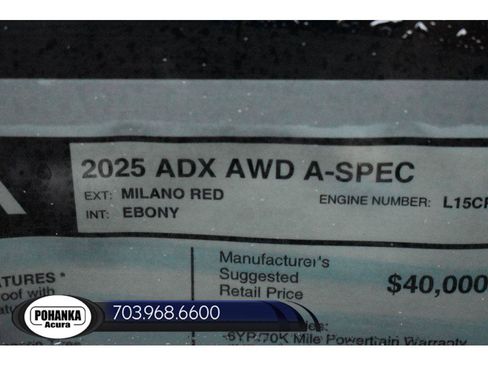 New 2025 Acura ADX A-Spec image 35