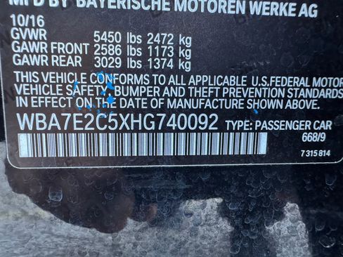 Used 2017 BMW 740i RWD image 36