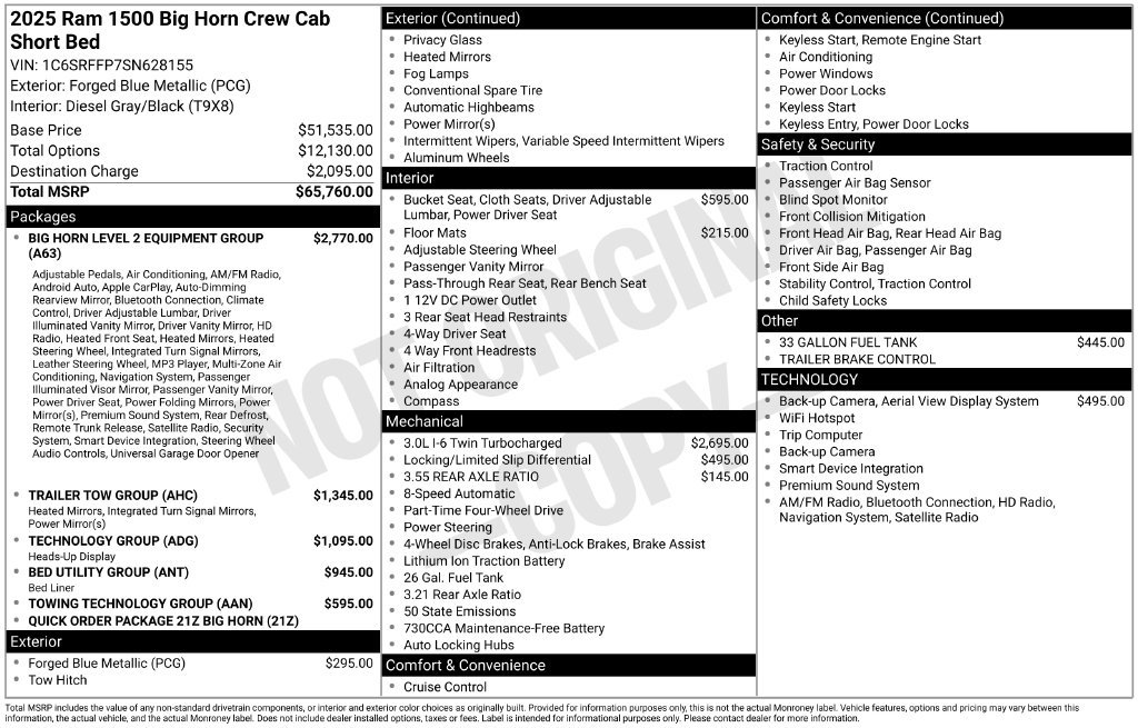 Used 2025 RAM 1500 Big Horn AWD/4WD image 42