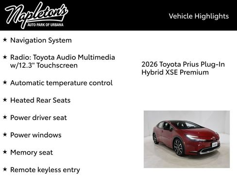 New 2026 Toyota Prius XSE Premium image 15