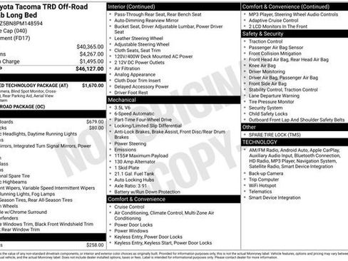 Certified 2023 Toyota Tacoma TRD Off-Road w/ Advanced Technology Package image 36
