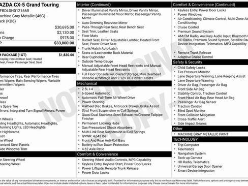 Used 2017 MAZDA CX-5 Grand Touring w/ Premium Package image 7