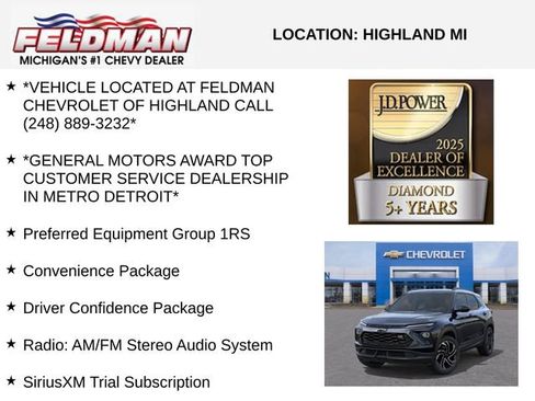 New 2026 Chevrolet TrailBlazer RS w/ Convenience Package FWD image 3