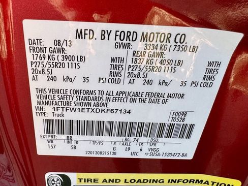 Used 2013 Ford F150 FX4 w/ Luxury Equipment Group image 24