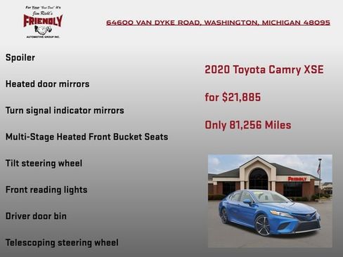 Used 2020 Toyota Camry XSE image 30