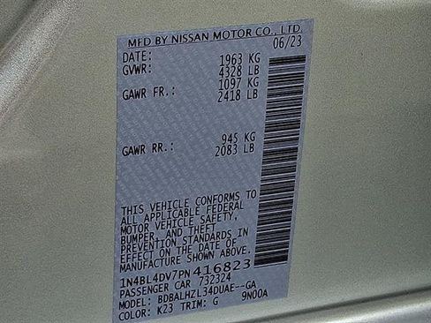Certified 2023 Nissan Altima 2.5 SV w/ SV Premium Package FWD image 27