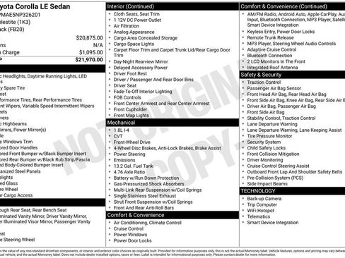 Used 2022 Toyota Corolla LE image 2
