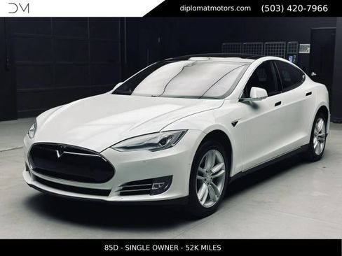 Used 2015 Tesla Model S 85D AWD/4WD image 1