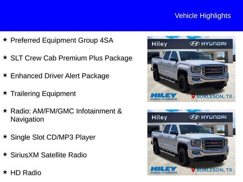 Used 2018 GMC Sierra 1500 SLT w/ Enhanced Driver Alert Package RWD image 11